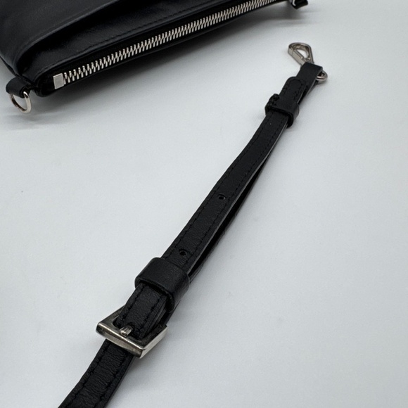 Moncler Authentic Leather Black Crossbody Waist Bag - Picture 3 of 16